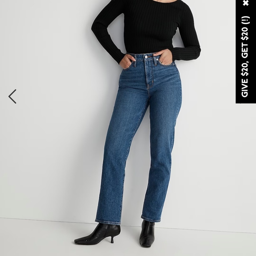 Madewell | Curvy Perfect Vintage Straight Jeans | Mayfield Wash | Size 28